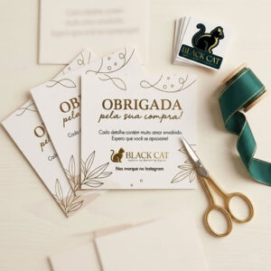 Arte Cartão Agradecimento